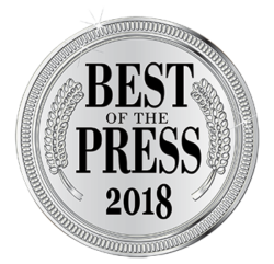 Accent Aesthetics won Best of the Press for 2017